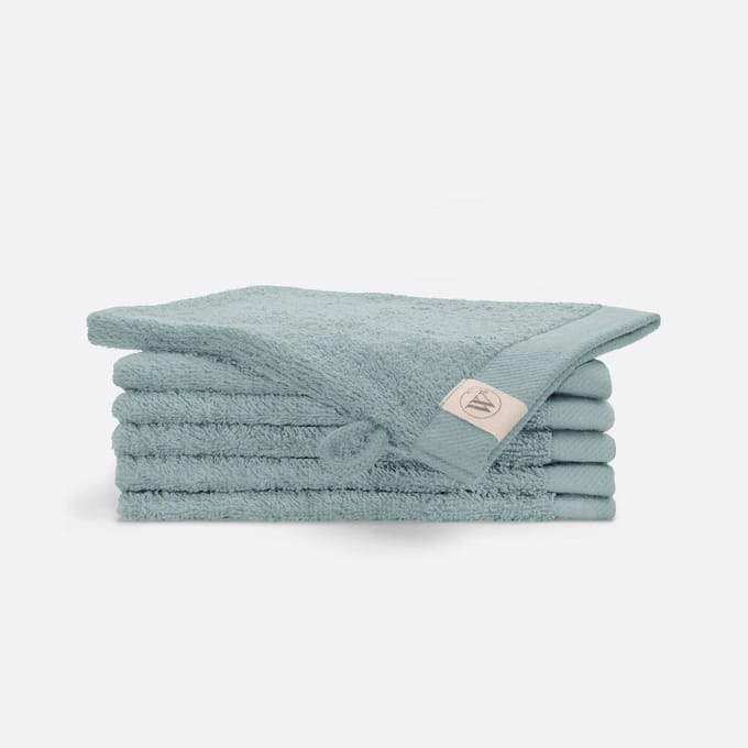 Walra Remade Washandjes 16x21 - set van 10 - Zware kwaliteit - Jade