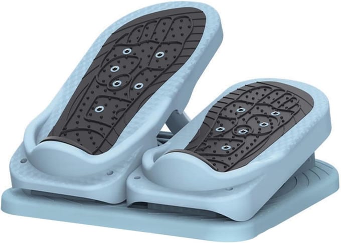 Kuitspier Rekplank - Schuine Plank - Fitness Training - 2-in-1 Ontwerp - Ca. 29x33cm - Blauw