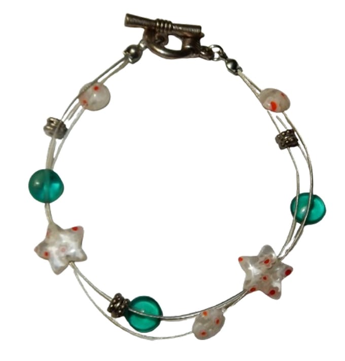 Vintage Armband Bergkristal ster