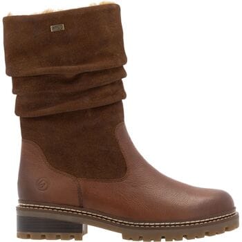 Remonte Bruine Leren Dames Laarzen - Bruin - 37