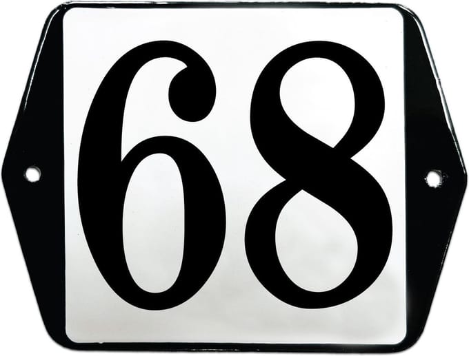 Emaille huisummer model oor - 68