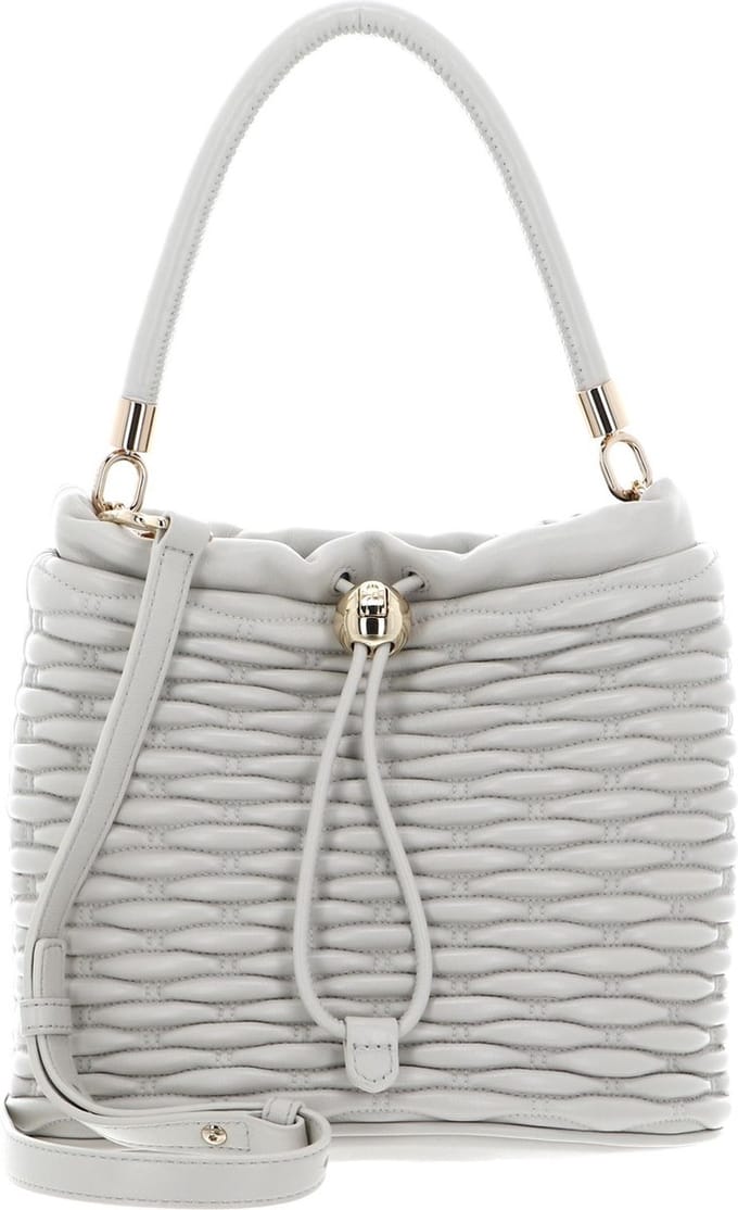 FURLA Leren Handtas Schoudertas Mionido Mini Bucket Bag Marshmallow Crème