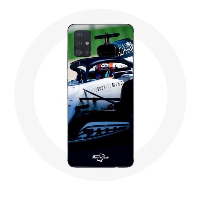 Coque pour Samsung Galaxy A71 Formule 1 Pierre Gasly Pilote F1 Blanc