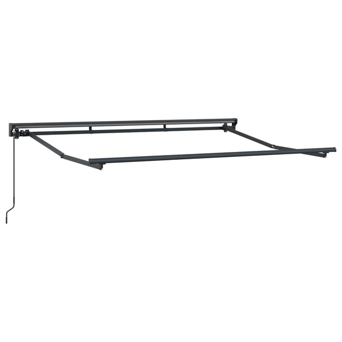 vidaXL - Handmatig - uitschuifbare - luifel - Bruin - 3 - x - 2 - m