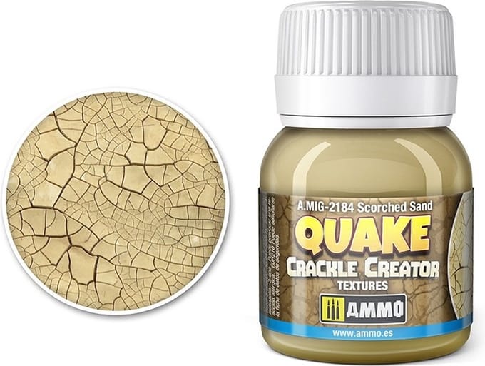 AMMO by Mig Jimenez Modelbouwdecoratie - MIG 2184 Scorched Sand - Quake Crackle Creator Textures - 40ml Effecten potje