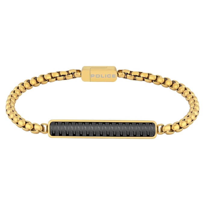 Police Herren-Armband GANSU Edelstahl One Size Goud 32011938