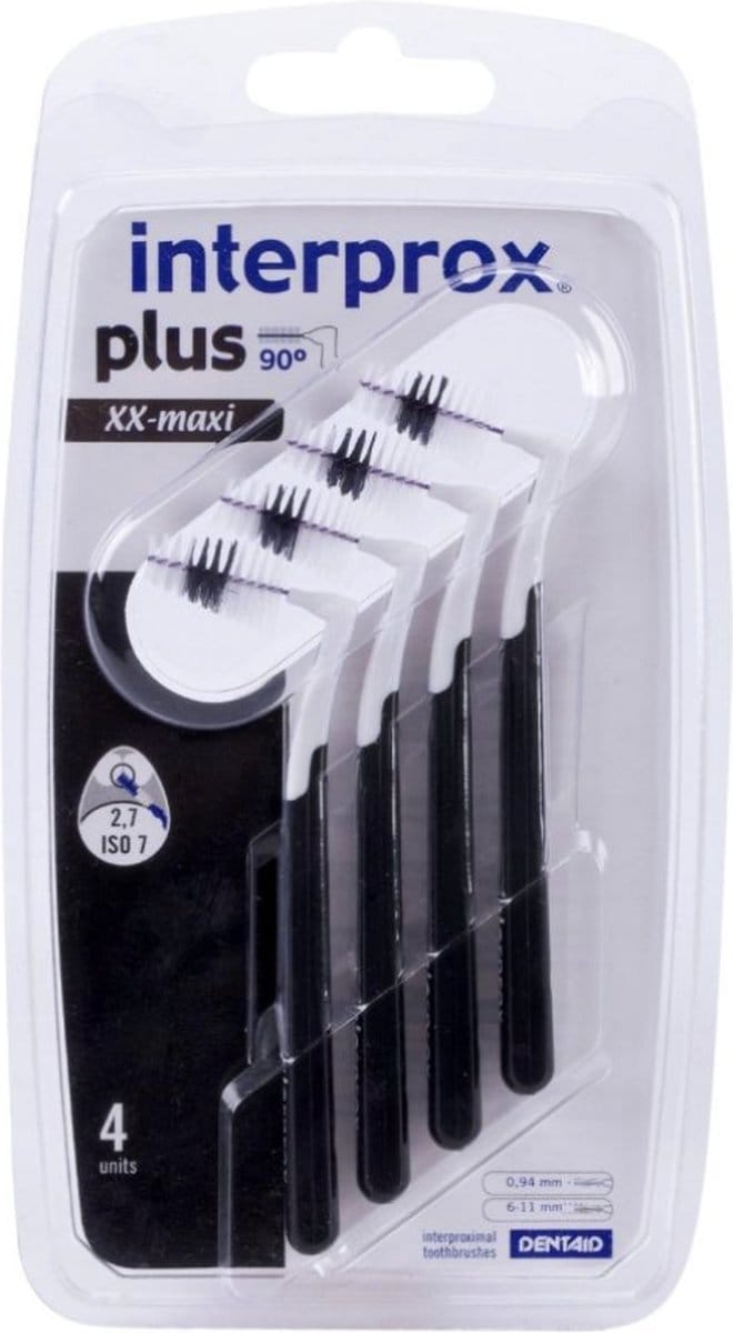 Interprox Plus XX-Maxi - 6-11 mm - Zwart - 3 x 4 stuks - Voordeelpakket