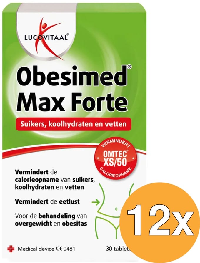 12x Lucovitaal Obesimed Max Forte (30 tabletten)