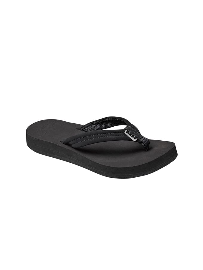 Reef Cushion Breezeblack/Black Dames Slippers - Zwart - Maat 42,5