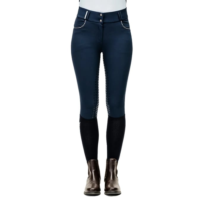 Dames mi-hoge taille full grip rijbroek Horseware Newmarket