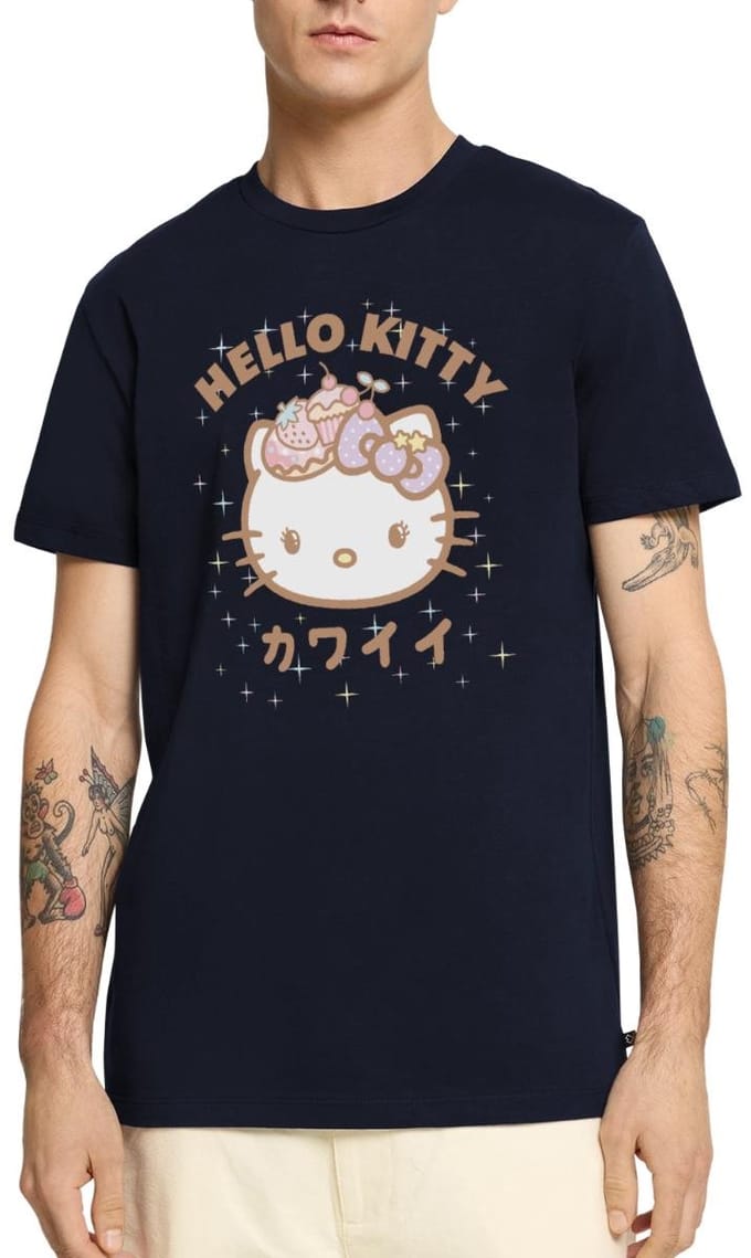 Hello Kitty Kawaii Stijlen Met Sterren Premium T Shirt Heren