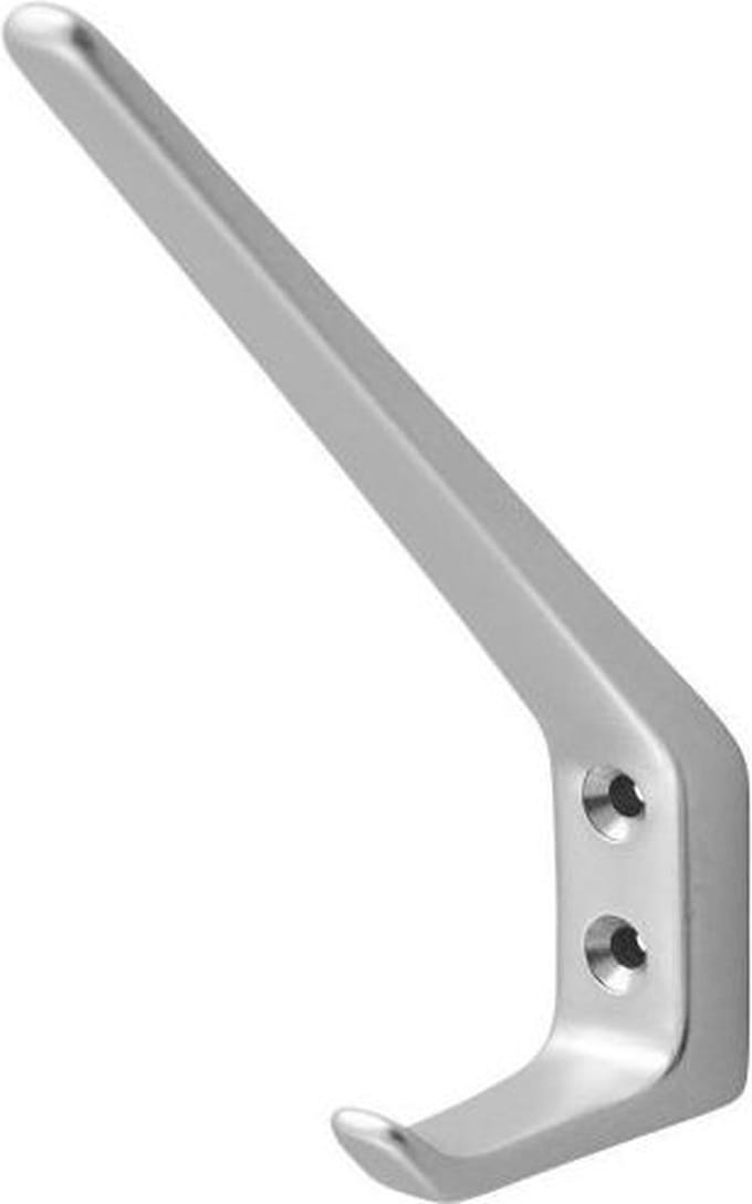 Hermeta hoed en jashaak 0030-01 - Aluminium - Enkel - Naturel - Per stuk