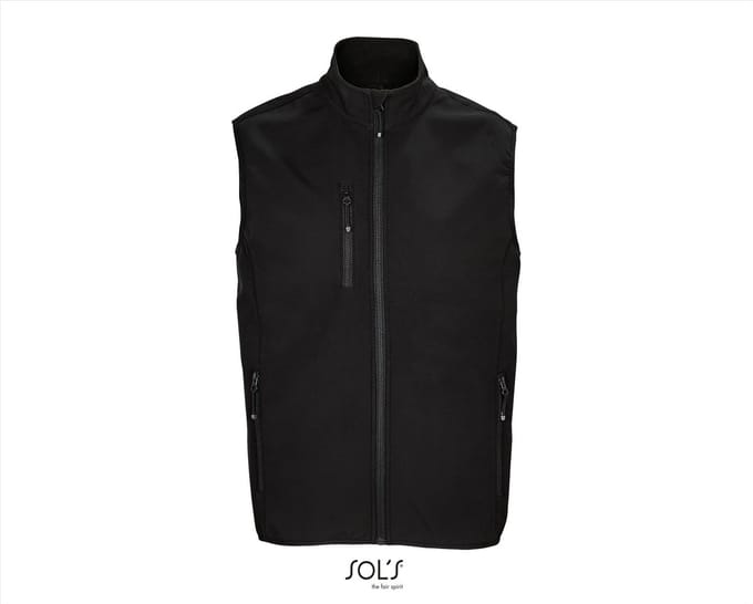 SOL'S Men´s Falcon Zipped Softshell Bodywarmer L03825 - Black - S