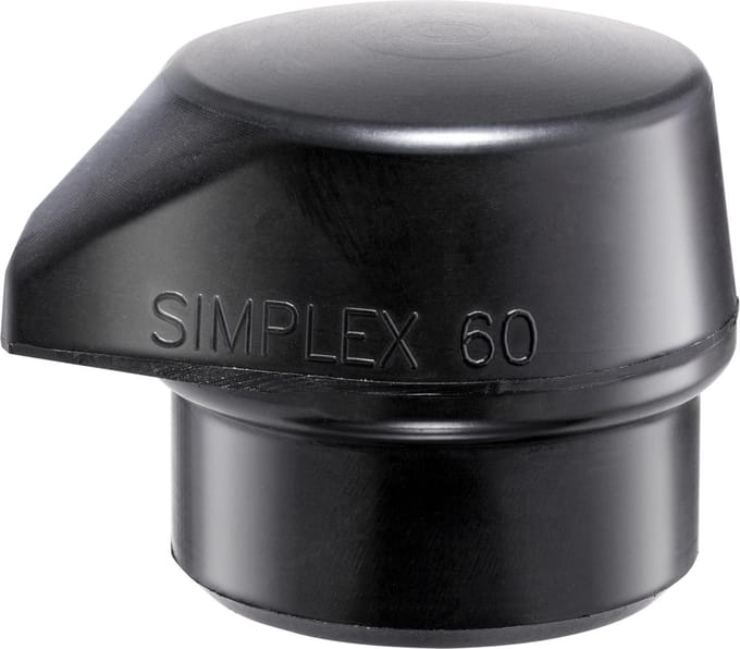 Halder SIMPLEX Impact Insert Rubber Samenstelling, Zwart, 80S
