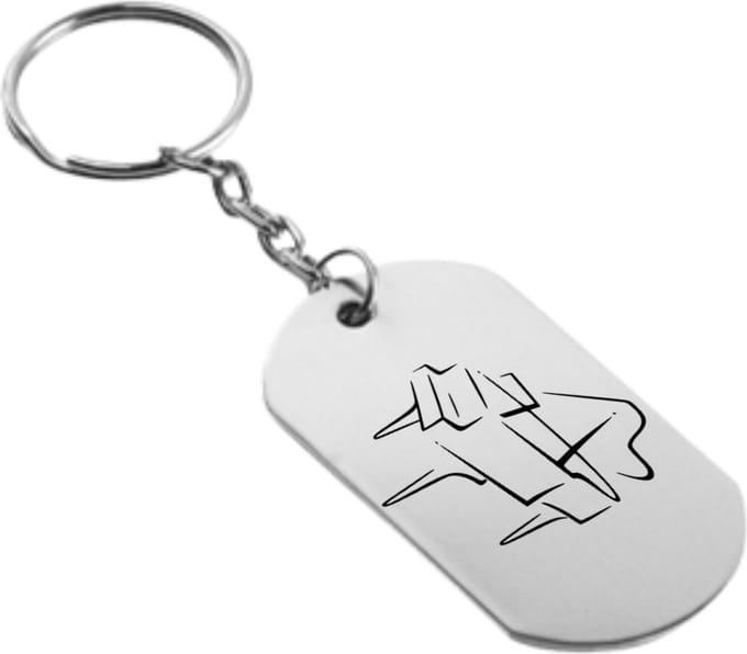 Akyol - piano sleutelhanger - Piano - muziek liefhebbers - piano accessoires - muziek- instrument- orgel- gift- cadeau- fiets - 54 x 29mm