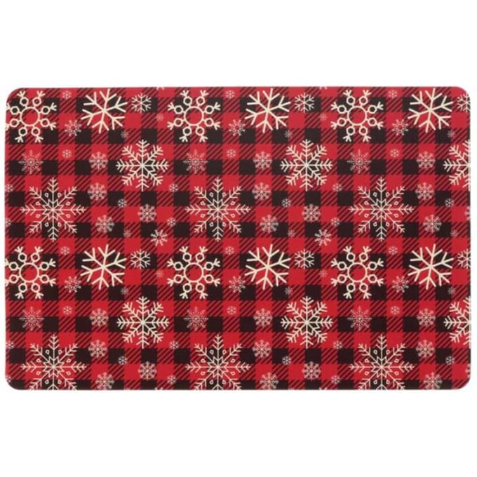 Unique living - Placemat Ice crystal 30x45cm red
