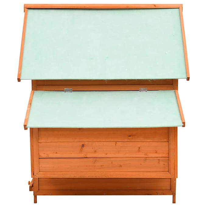 vidaXL - Kippenhok - 150x96x110 - cm - massief - vurenhout