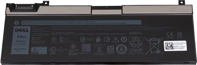 Dell RY3F9 Batterij - 64Wh - (7.6V)