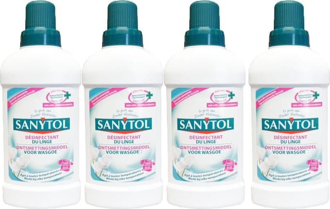 Sanytol - Ontsmettingsmiddel voor wasgoed - 4 x 500 ML - Voordeelverpakking