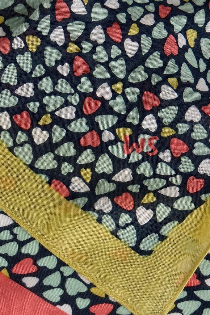 White Stuff Sophie Printed Scarf Navy Print Taglia: OS | Sciarpe Outlet | Uomo | Blu