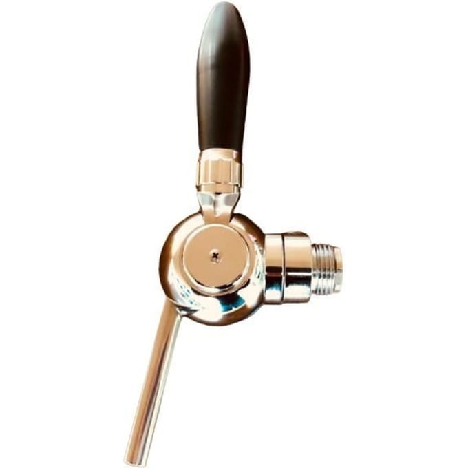 Biertap, Compensatorkraan - Cosmo, verchroomde compensator met stalen aansluiting 5/8" - 1/2", 55 mm