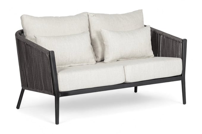 Belito® Ouddorp Loungebank 150 cm | Grey Rope | All-Weather