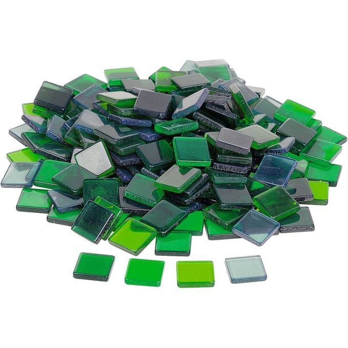 Acrylmozaïek, ca. 205 stuks - Jade