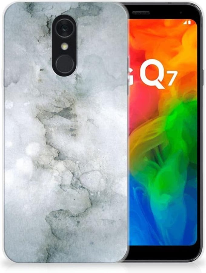 Hoesje maken LG Q7 Painting Grey