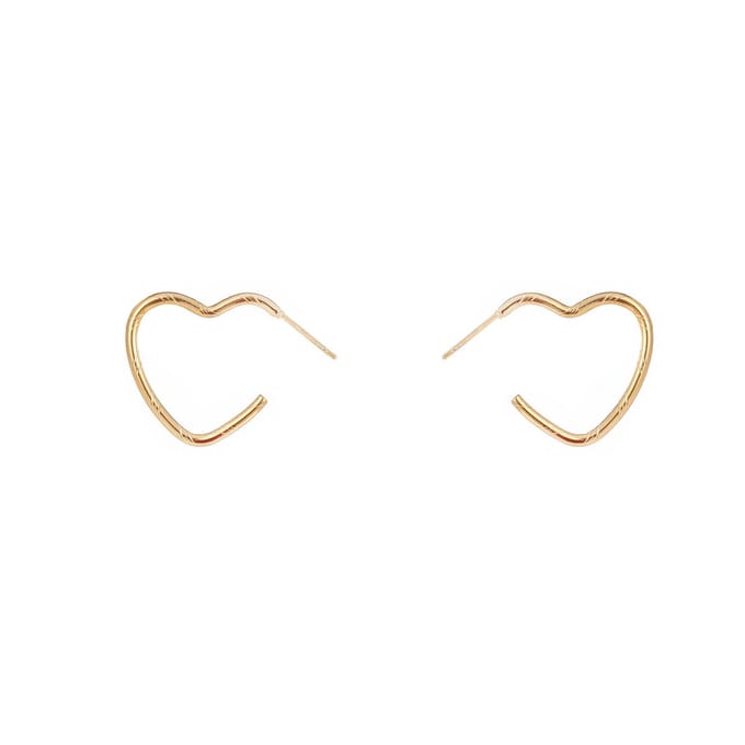 Day&Eve by Go Dutch Label Oorknoppen hart Gold E2229-2