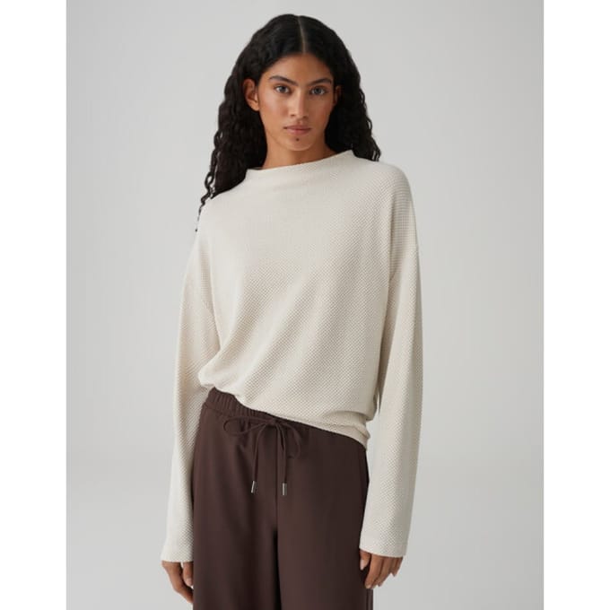 Relaxed fit sweatshirt met Opstaande kraag Model 'Serata'