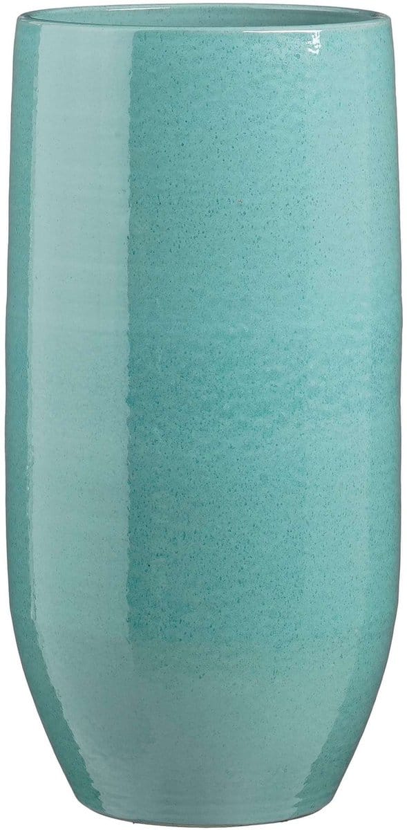 Mica Decorations Bloempot Matteo - 32x32x70 cm - Terracotta - Turquoise