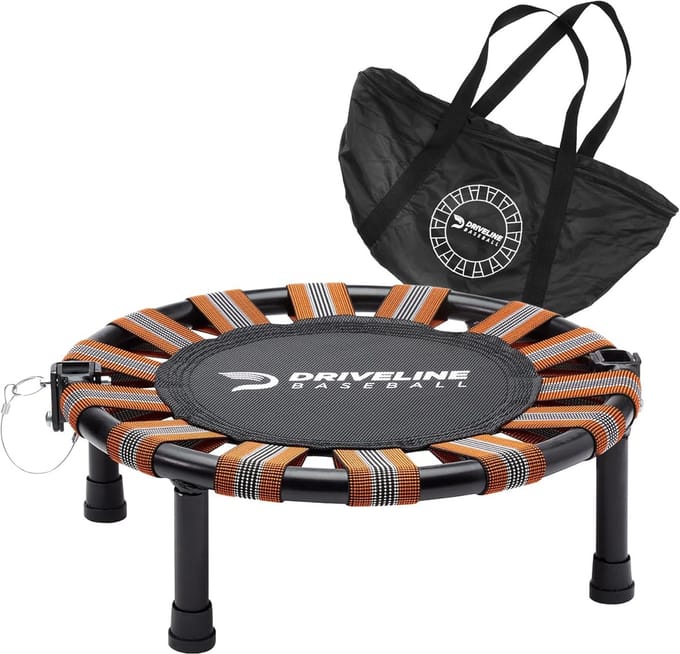 Mini Trampoline - Opvouwbare Fitness - Herstel Training - Compact Ontwerp - 45 cm Diameter - Zwart