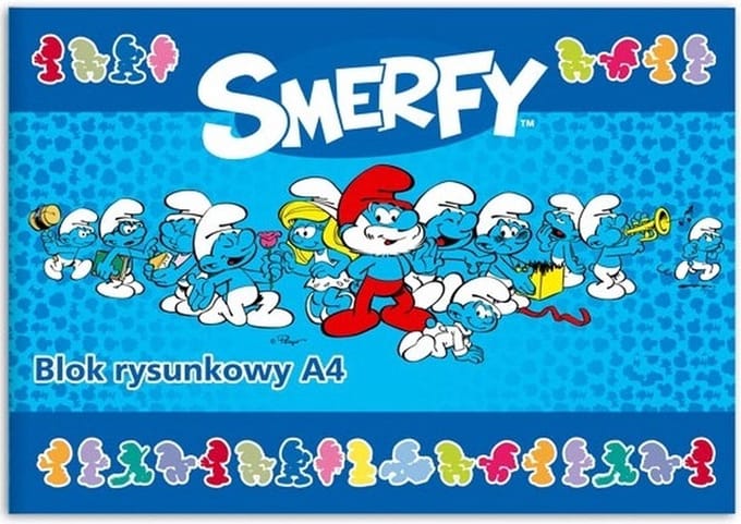 Smerfy notitieblok de smurfen. A4 - Poolstalig