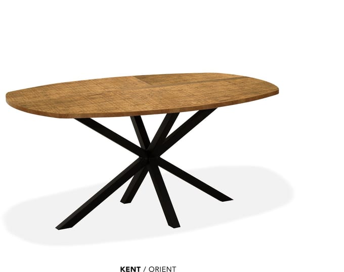 Maxfurn - Eettafel deens ovaal | Zeer krasvast | Kleur: Orient | Afm. 220x120cm