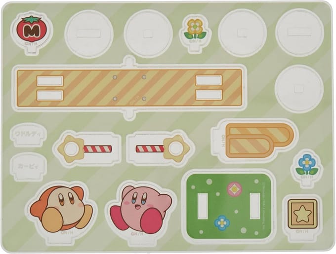 Bewegend Acryl Diorama Standbeeld Set - Kirby en Waddle Dee Wip Speelset