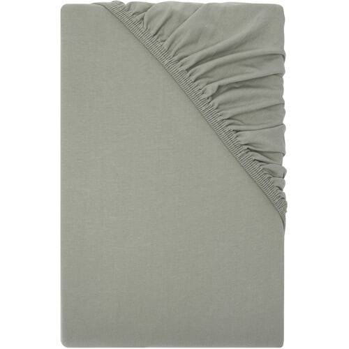 LIVARNO Jersey hoeslaken, 90-100 x 200 cm (groen/grijs)