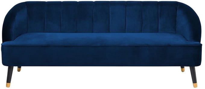 ALSVAG - Driezitsbank - Marineblauw - Fluweel