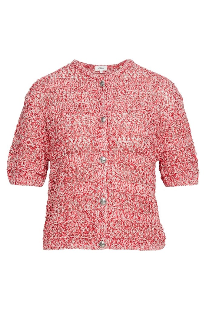 s.Oliver  Cardigan Red Größe: 38 | Cropped-Jacken Outlet | Damen | Rot
