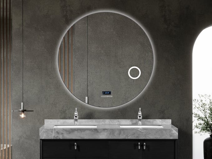 Mawialux LED Badkamerspiegel - Bluetooth - Livia - 120cm - grijs