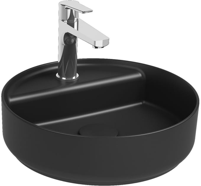 Isvea Infinity Wastafel Rond - Zwart