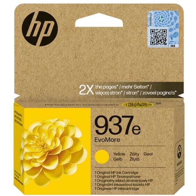Inktcartridge HP 4S6W8NE 937E Evomore geel