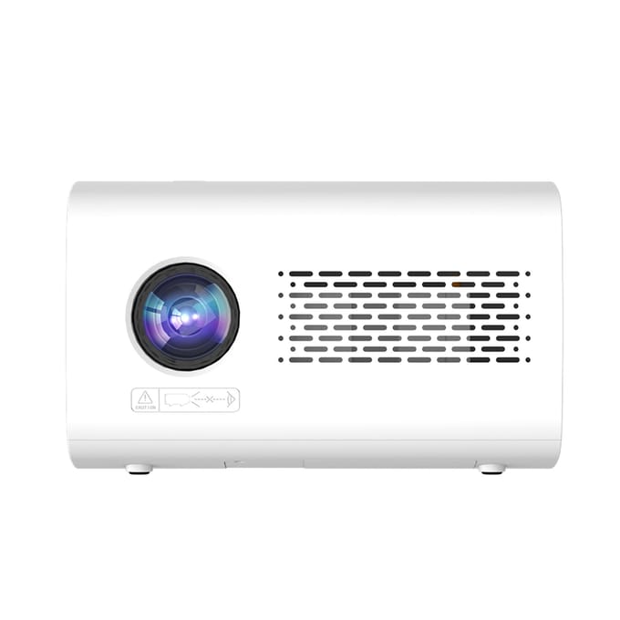Mini projecteur Android 9.0 720P Home Cinéma avec prise en charge WiFi6 Écran 150 pouces Même technique d'écran UK Plug
