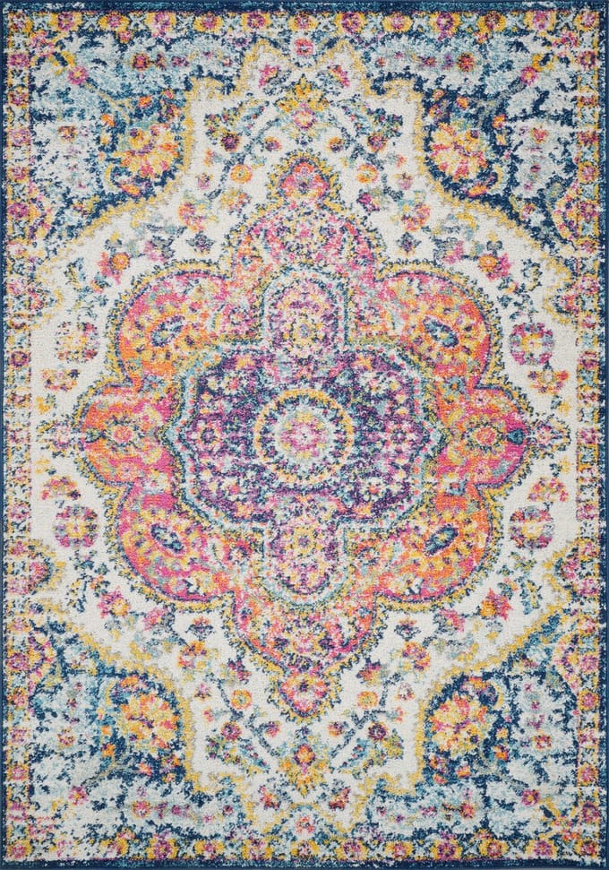 SURYA Julia vloerkleed vintage oosters roze