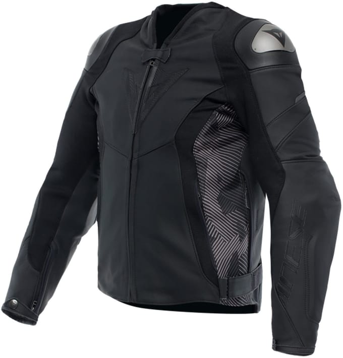 Dainese Avro Leren 5 Jas Zwart Antraciet - Jas
