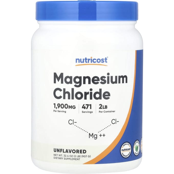 Nutricost, Magnesium Chloride, Unflavored, 32.4 oz (907 g)