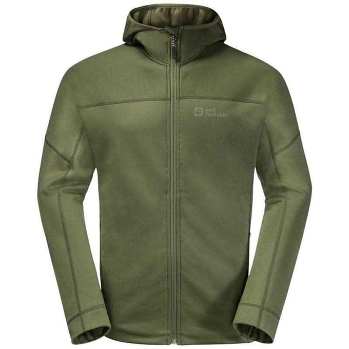 Jack Wolfskin Heren Hirschberg Full Zip Hoodie (Groen)