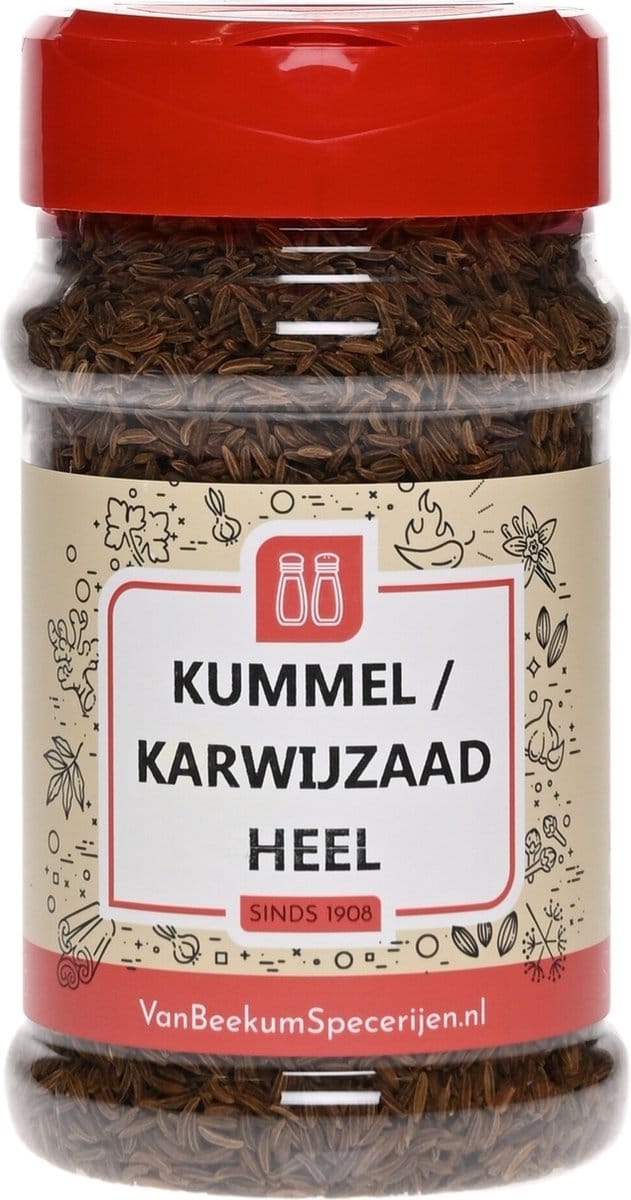Van Beekum Specerijen - Kummel / Karwijzaad Heel - Strooibus 150 Gram