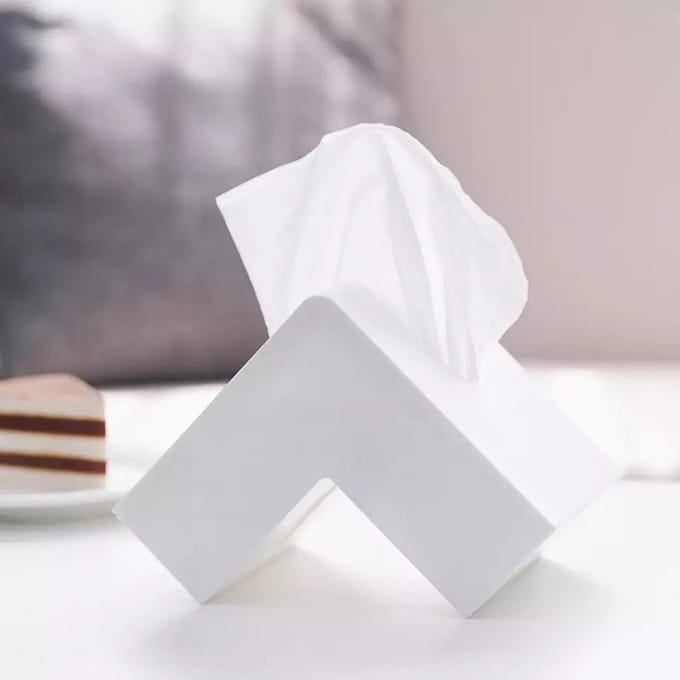 KimDo - Tissue box - wit - tissuedoos - woondecoratie