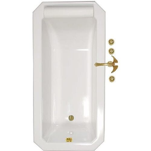 Caribia Roma 8-corner bathtub 175 x 85 cm Roma incl. foot frame
