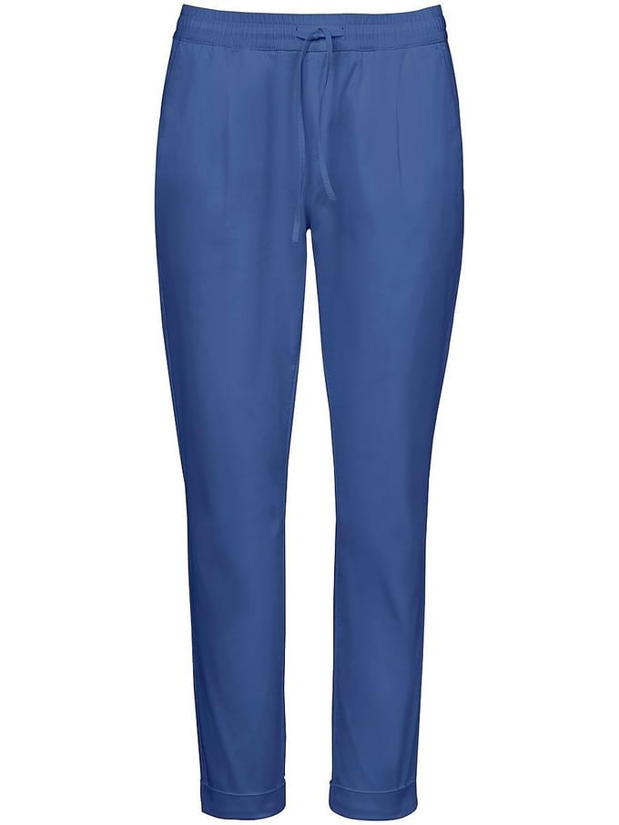 Enkellange comfortbroek pasvorm Cornelia Van Peter Hahn blauw